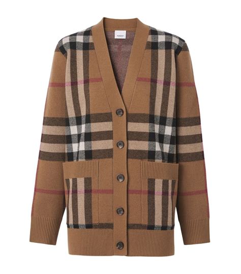 burberry jacquard sweater|Burberry Cardigan for Women .